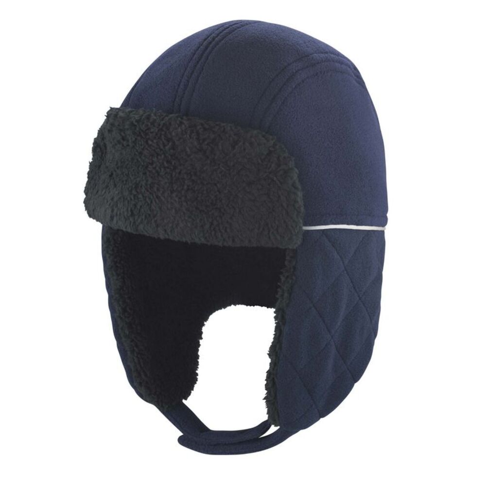 Result Winter Essentials Unisex Adult Trapper Hat / Navy/Black